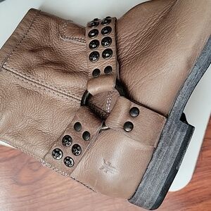 FRYE Phillip Studded Harness Boots Size 7